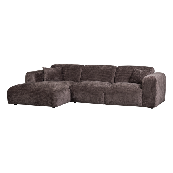 Afbeelding van CLOUD CHAISE LONGUE BANK LINKS CHENILLE WARMBRUIN [fsc]
