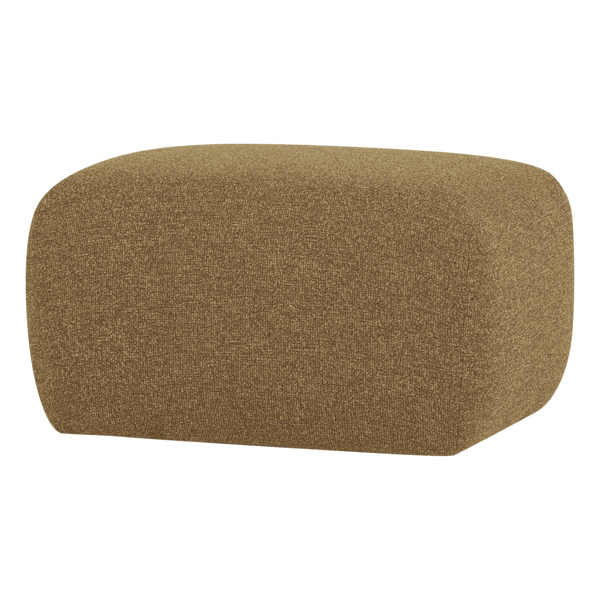 Image de MOJO BASE POUF BOUCLÉ MÉLANGÉ JAUNE/BRUN [fsc]