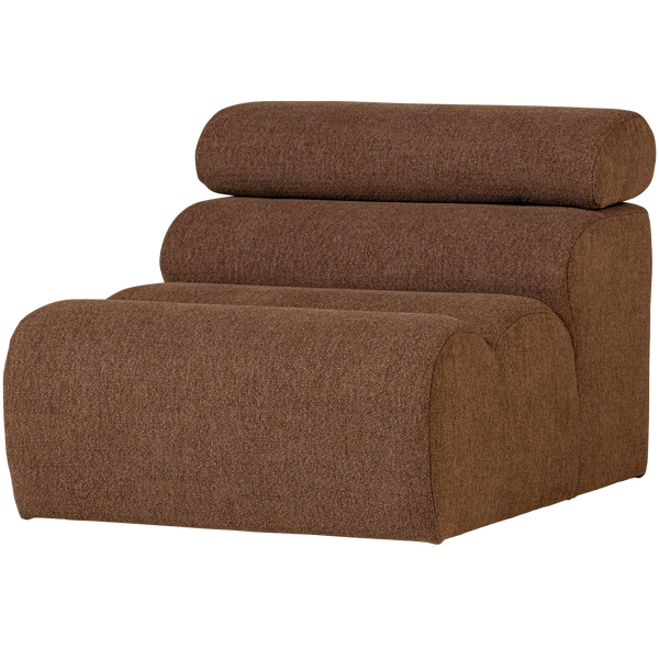 Image of NOVI 1-SEATER ELEMENT BOUCLÉ MOCHA BROWN