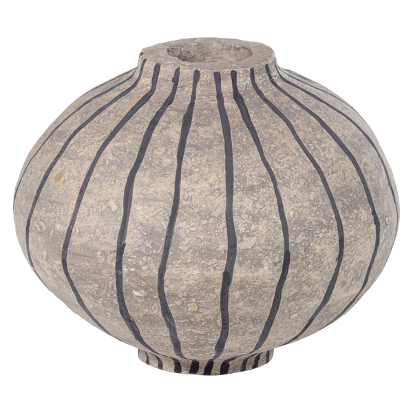Image of KARO DECORATION VASE PAPIER MACHE SAND