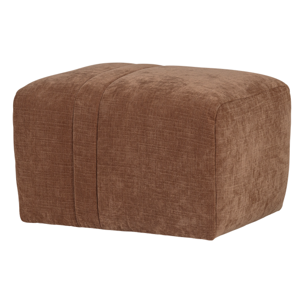 Afbeelding van OMAIRE HOCKER CHENILLE ROESTBRUIN [fsc]