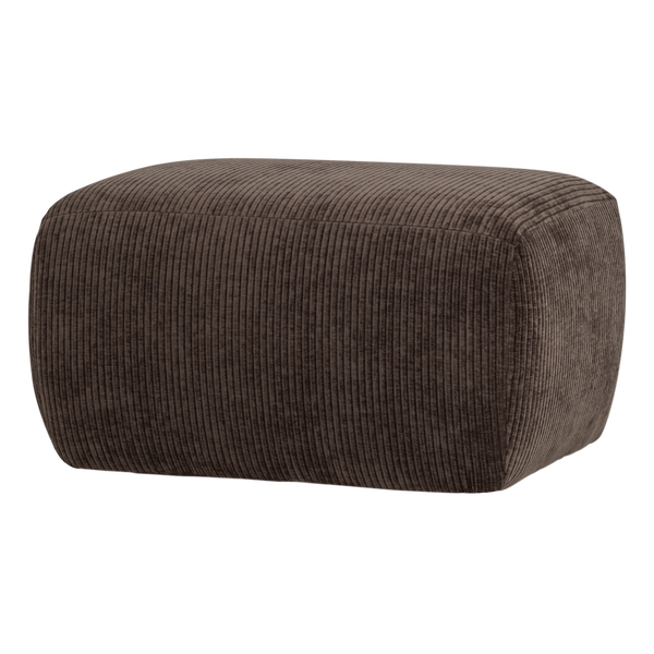 Image de MOJO BASE POUF TISSU CÔTELÉ BRUN [fsc]