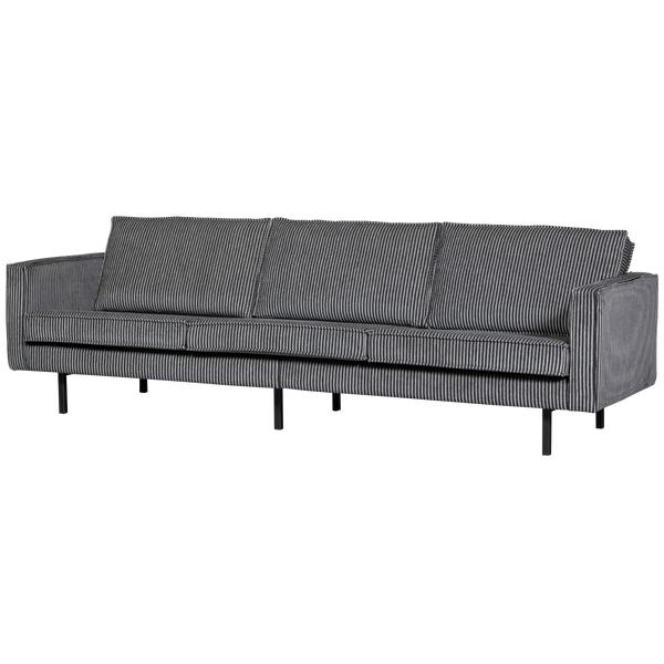 Image of RODEO 3 SEATER STRIPE BLACK/GREY