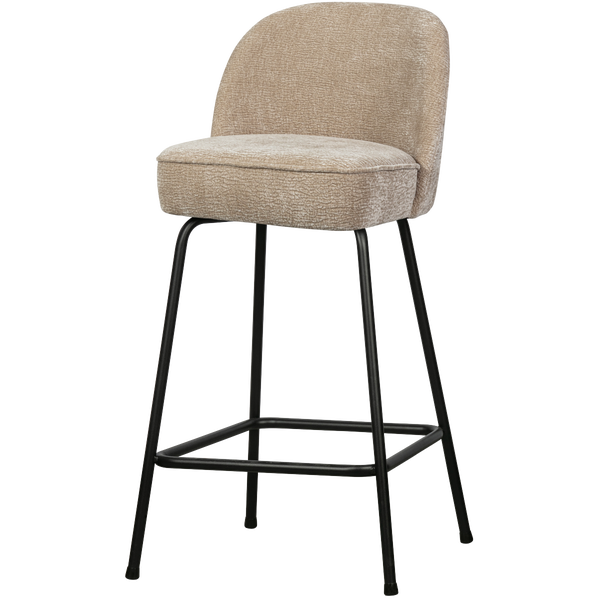 Image de VOGUE TABOURET DE BAR 65CM 3D CHENILLE SABLE