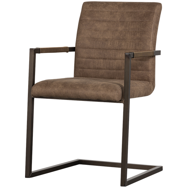 Image of BAS DINING CHAIR LEATHERLOOK TAUPE