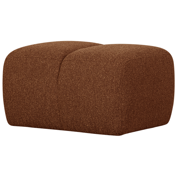 Image of MOJO POUF 45x80x60CM BOUCLÉ RUST BROWN MELANGE