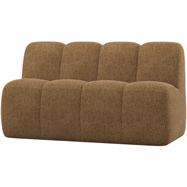 Image of MOJO DINING BENCH 164 CM WITH BACKREST WOOLLY HONEY YELLOW