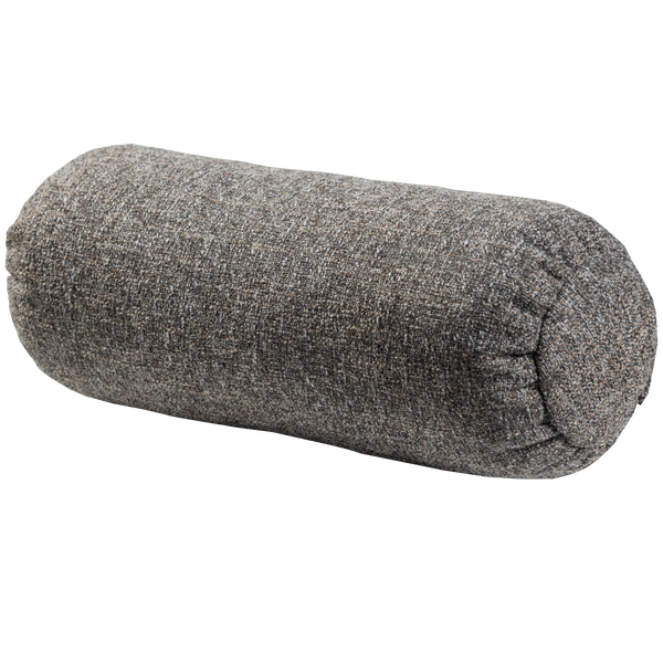 Afbeelding van BAGGY ROLKUSSEN 50XØ23 CM GEWEVEN STOF WARMGRIJS MELANGE