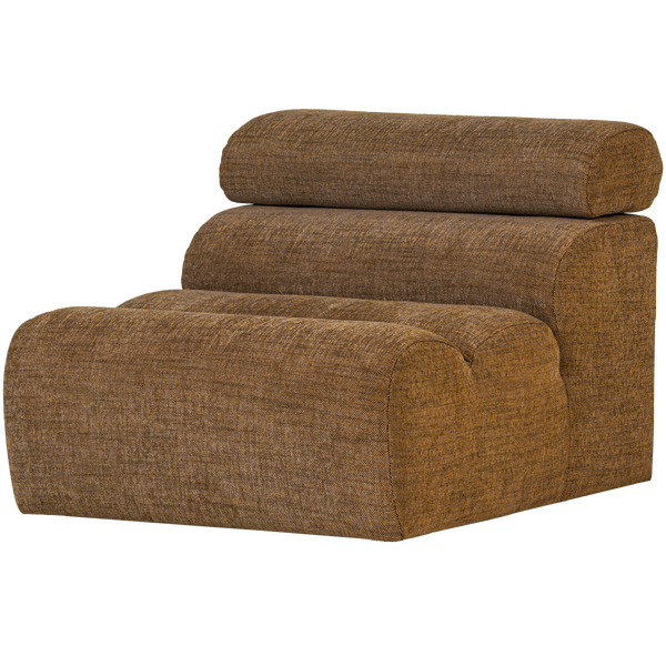 Image of NOVI 1-SEATER ELEMENT CARAMEL BROWN MELANGE