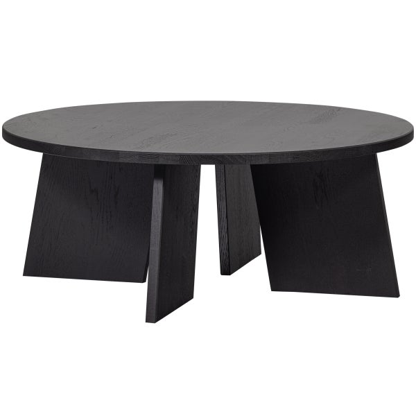 Image of FRIES COFFEE TABLE OAK BLACKNIGHT Ø90CM [fsc]