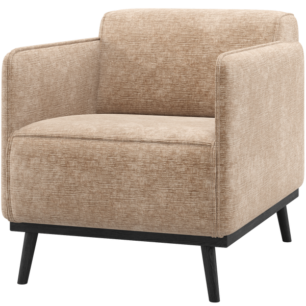 Image of STATEMENT ARMCHAIR CHENILLE VELVET PEACH PINK