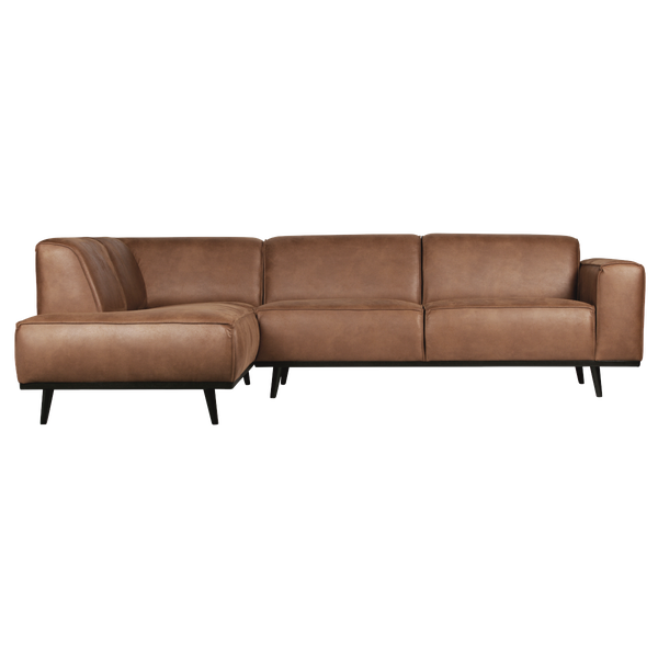 Image de STATEMENT CANAPÉ D ANGLE GAUCHE ECO CUIR COGNAC