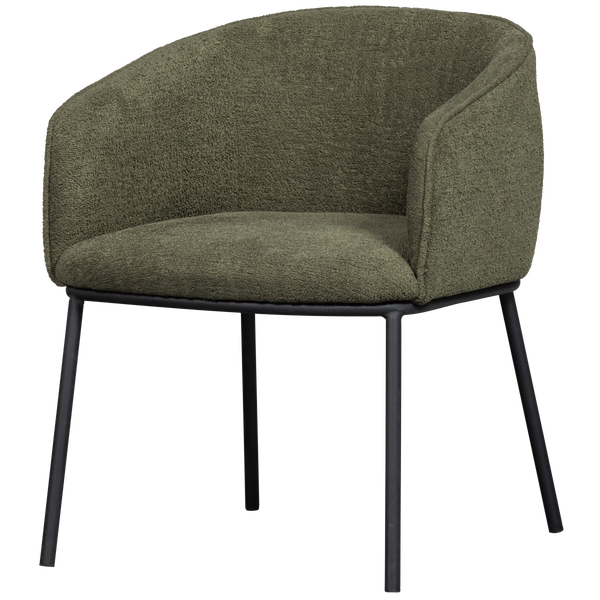Image of LEON DINING CHAIR FOREST GREEN