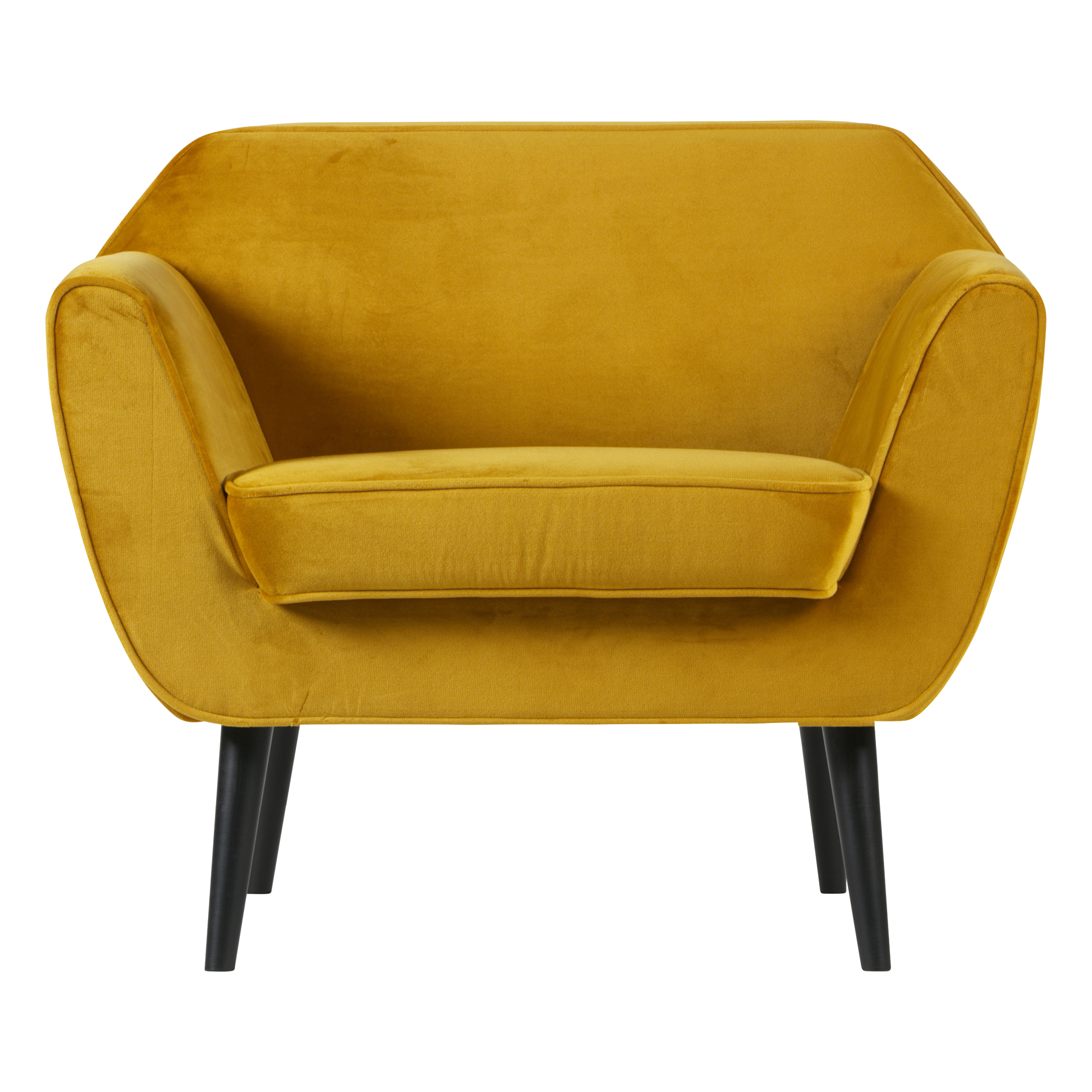 ROCCO FAUTEUIL VELOURS OCRE MIEL