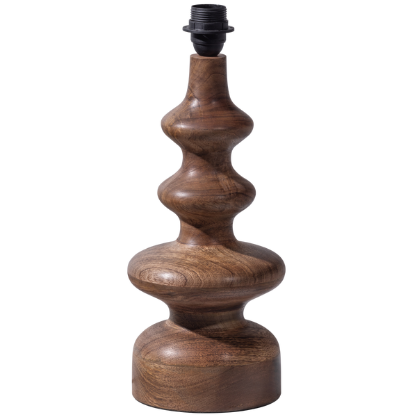 Image of FONDLE TABLE LAMP BASE WOOD WARM BROWN
