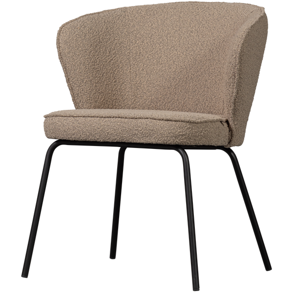 Image of ADMIT DINING CHAIR BOUCLÉ BEIGE