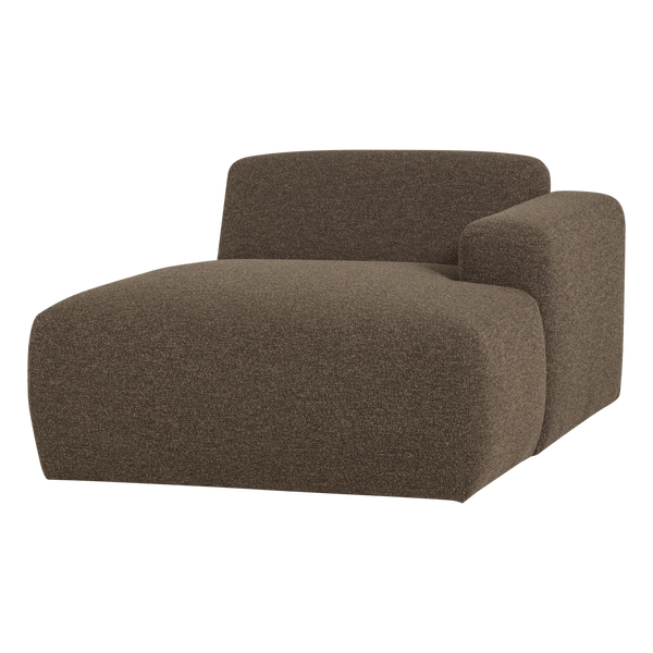 Image de MOJO BASE CHAISE LONGUE ÉLÉMENT DROITE BOUCLÉ BRUN [fsc]