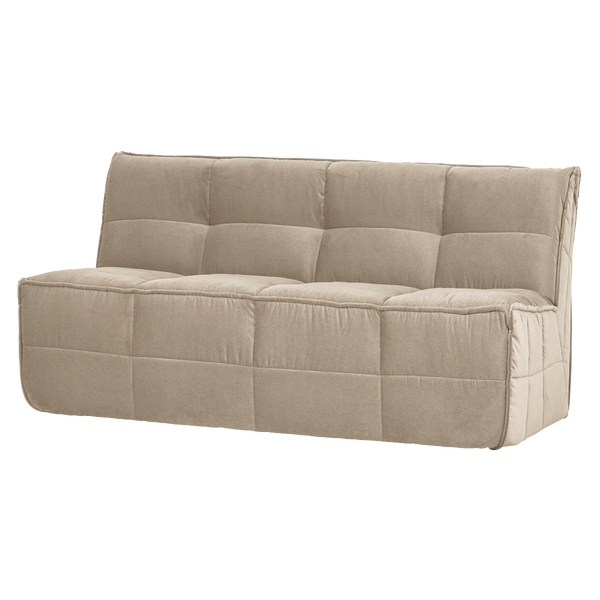 Bild von CLUSTER ESSBANK MIT RÜCKENLEHN SAMT SOFT BEIGE