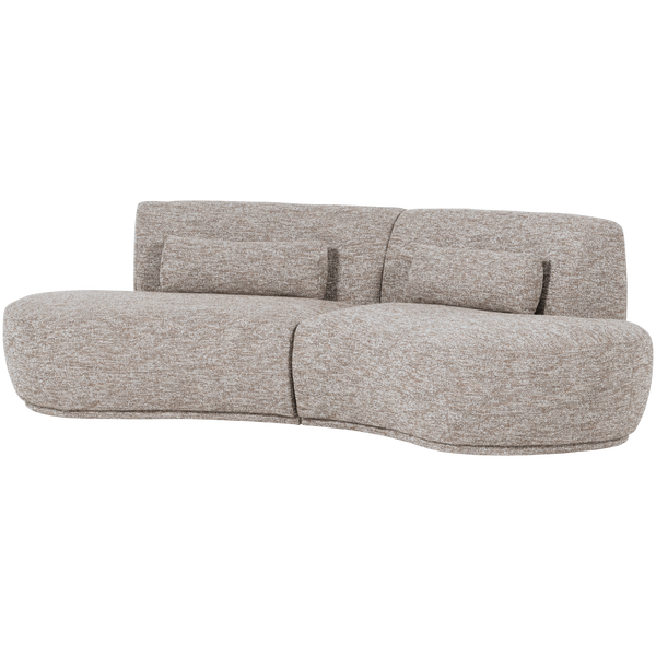 Afbeelding van BATAVIER HALF RONDE BANK 4-ZITS ZAND MELANGE