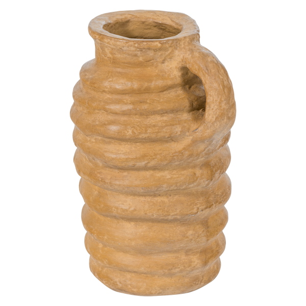 Image of TURE DECORATION VASE PAPIER MACHE HONEY YELLOW