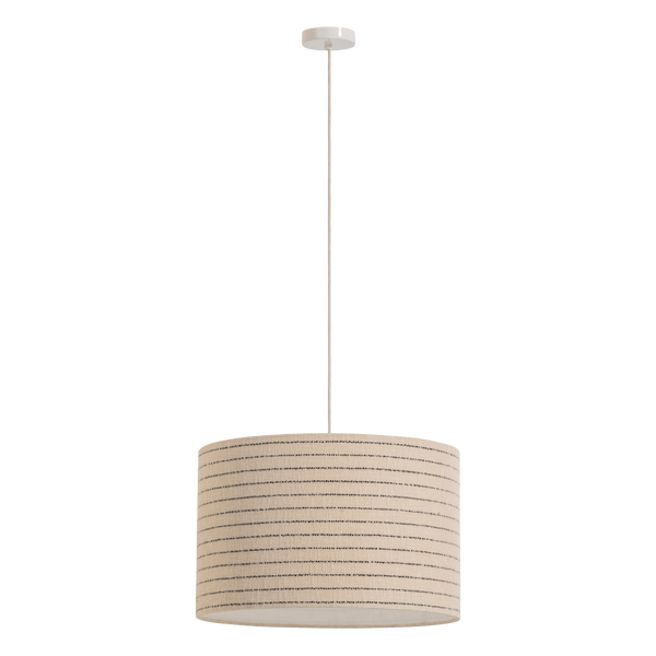 Image de LOFT SUSPENSION LAMPE MÉTAL/BOUCLÉ NATUREL AVEC RAYURES