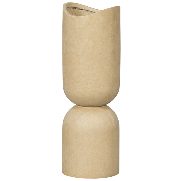 Image of MOSI VASE/PLANT POT FIBER CLAY BEIGE 75xØ25CM
