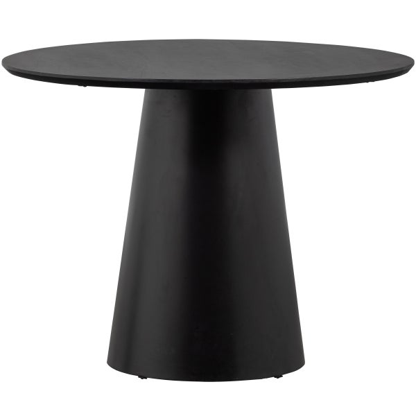 Image of NENA DINING TABLE Ø102CM METAL / WOOD BLACK