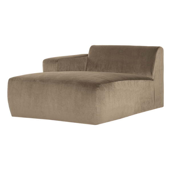 Image de MOJO BASE CHAISE LONGUE ÉLÉMENT GAUCHE VELOURS KHAKI [fsc]