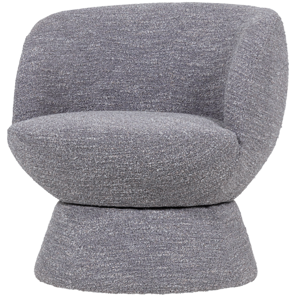 Image of SHUFFLE SWIVEL ARMCHAIR GREY MELANGE