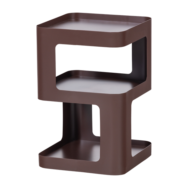 Bild von RIV BEISTELLTISCH/NACHTTISCH METALL LILA/BRAUN