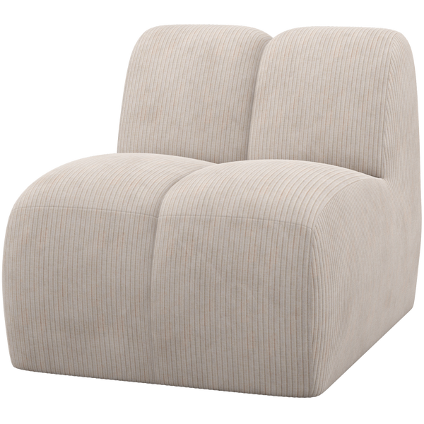 Image of MOJO 1-SEATER ELEMENT RIB FABRIC ECRU