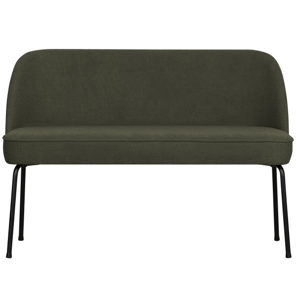 Image of VOGUE DINING BENCH WOVEN FABRIC WARM GREEN