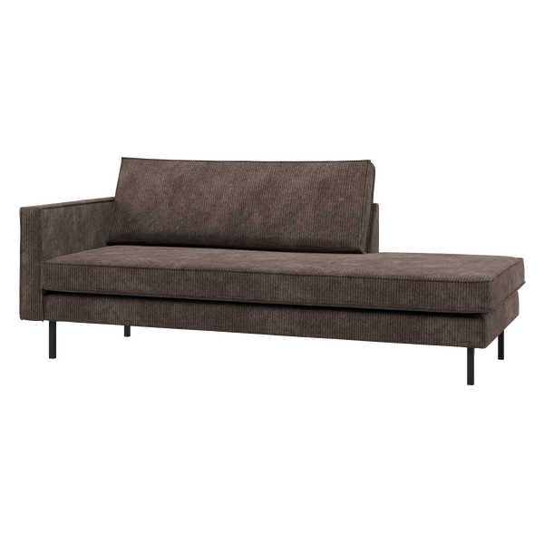 Image of RODEO DAYBED LEFT RIB FABRIC BROWN