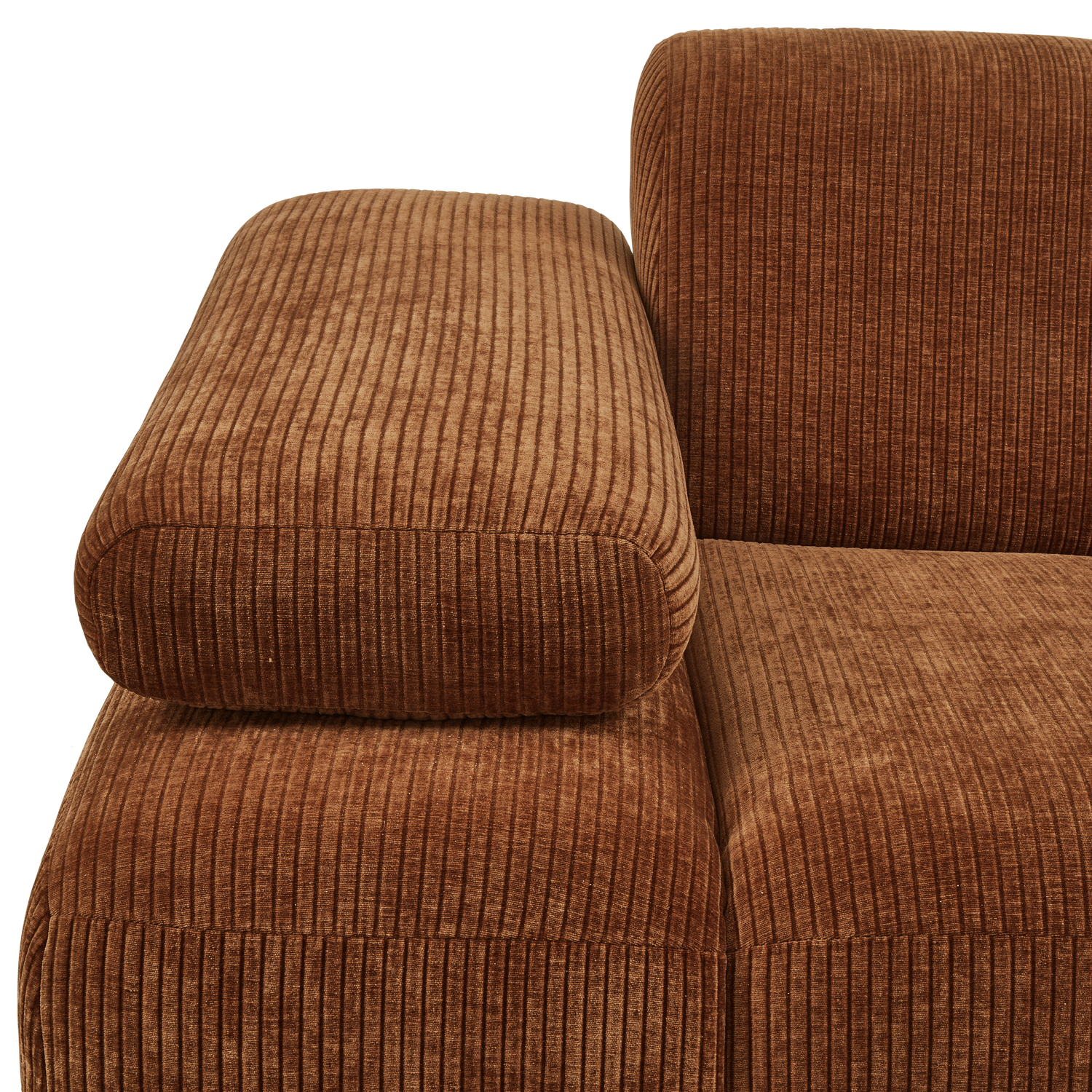 377452-R-01_VS_WE_Mojo_1_zits_met_arm_links_geweven_ribstof_roest_bruin_detail.png?auto=webp&format=png&width=1500&height=1500