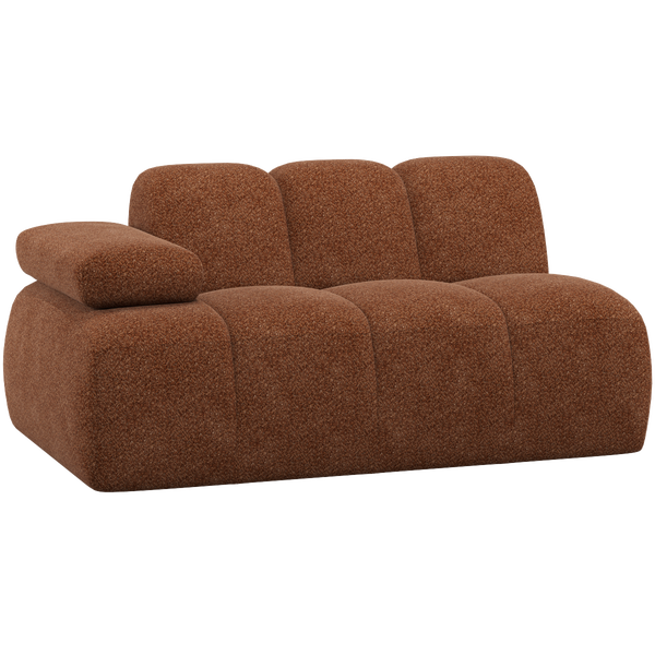 Image of MOJO 1,5-SEATER ELEMENT ARM LEFT WOOLLY RUST BROWN