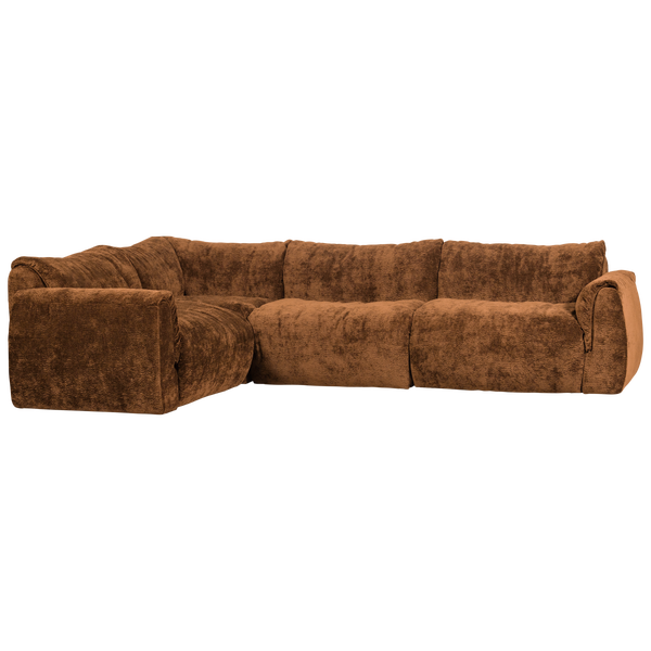 Image de BAGGY CANAPE À GAUCHE 3D CHENILLE BRUN MOYEN
