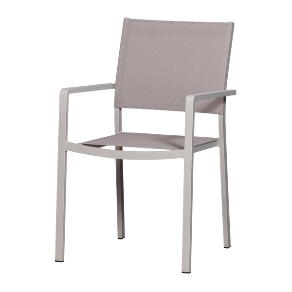 Bild von FOWL GARTENSTUHL ALUMINIUM/TEXTIL SAND - 2ER SET