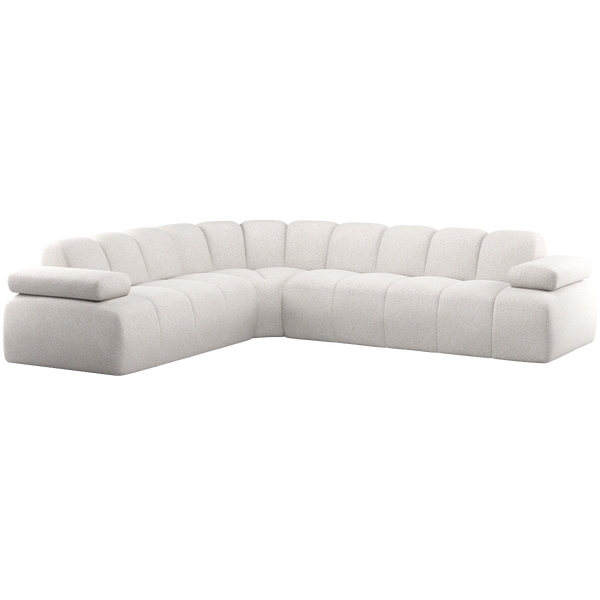Image of MOJO CORNER SOFA LEFT WOOLLY ECRU