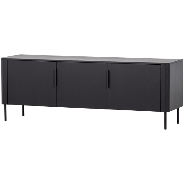 Image of GUNNAR TV UNIT 154CM PINE MATTE BLACK [fsc]