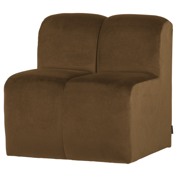 Image of MOJO DINING BENCH 84 CM BACKREST VELVET HONEY YELLOW [fsc]