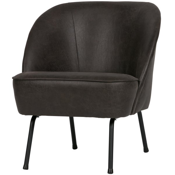 Image of VOGUE ARMCHAIR ECO LEATHER BLACK