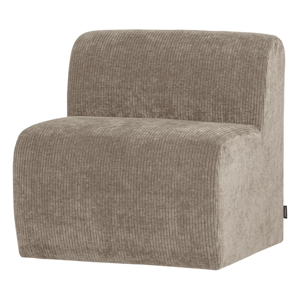 Image of MOJO BASE DINING BENCH 84 CM WITH BACK RIB DARK SAND [fsc]