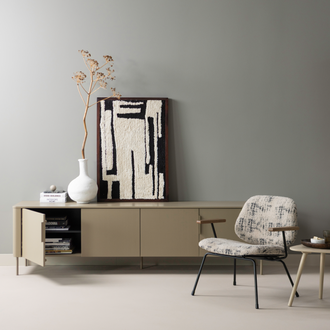 Image of ANKA WALL DECO COTTON BLACK/WHITE