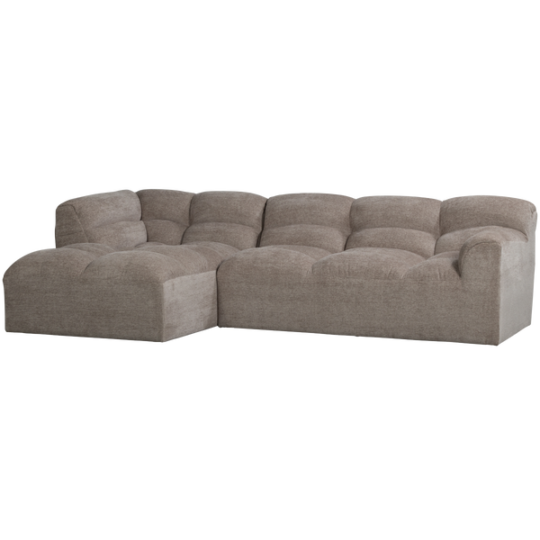 Image of TIBAS CHAISE LONGUE LEFT WOVEN FABRIC ZAND