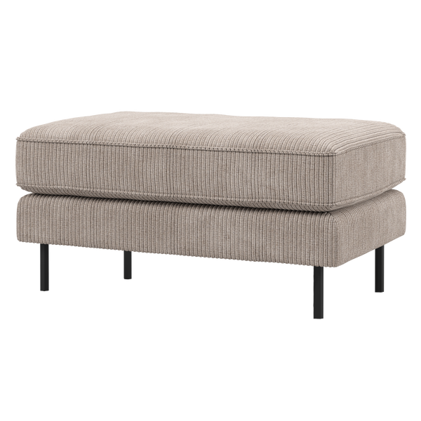 Image of RODEO HOCKER ON LEGS RIB FABRIC DARK SAND