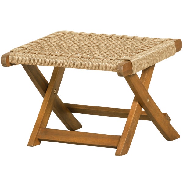 Image of LOIS FOOTSTOOL GARDEN WOOD NATURAL