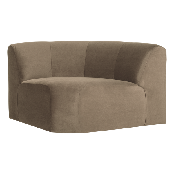 Image de MOJO BASE ÉLÉMENT DE COIN ROND VELOURS KHAKI [fsc]