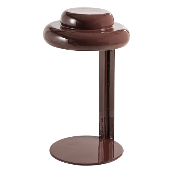 Image de RASSY LAMPE DE TABLE MÉTAL HAUT BRILLANT ROUGE BORDEAUX