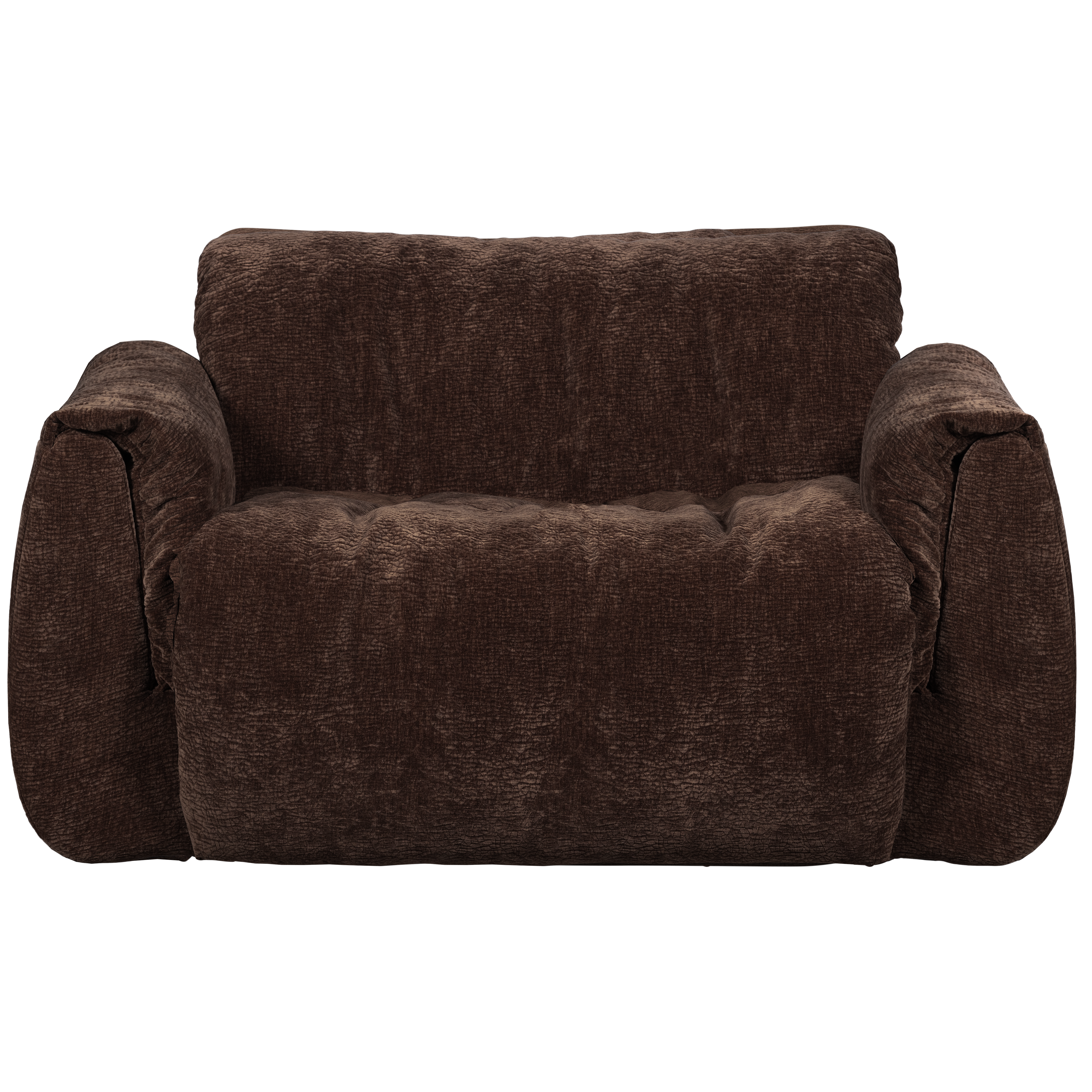 377525-DB-02_VS_WE_Baggy_loveseat_3D_chenille_donkerbruin_F1.png?auto=webp&format=png&width=1500&height=1500