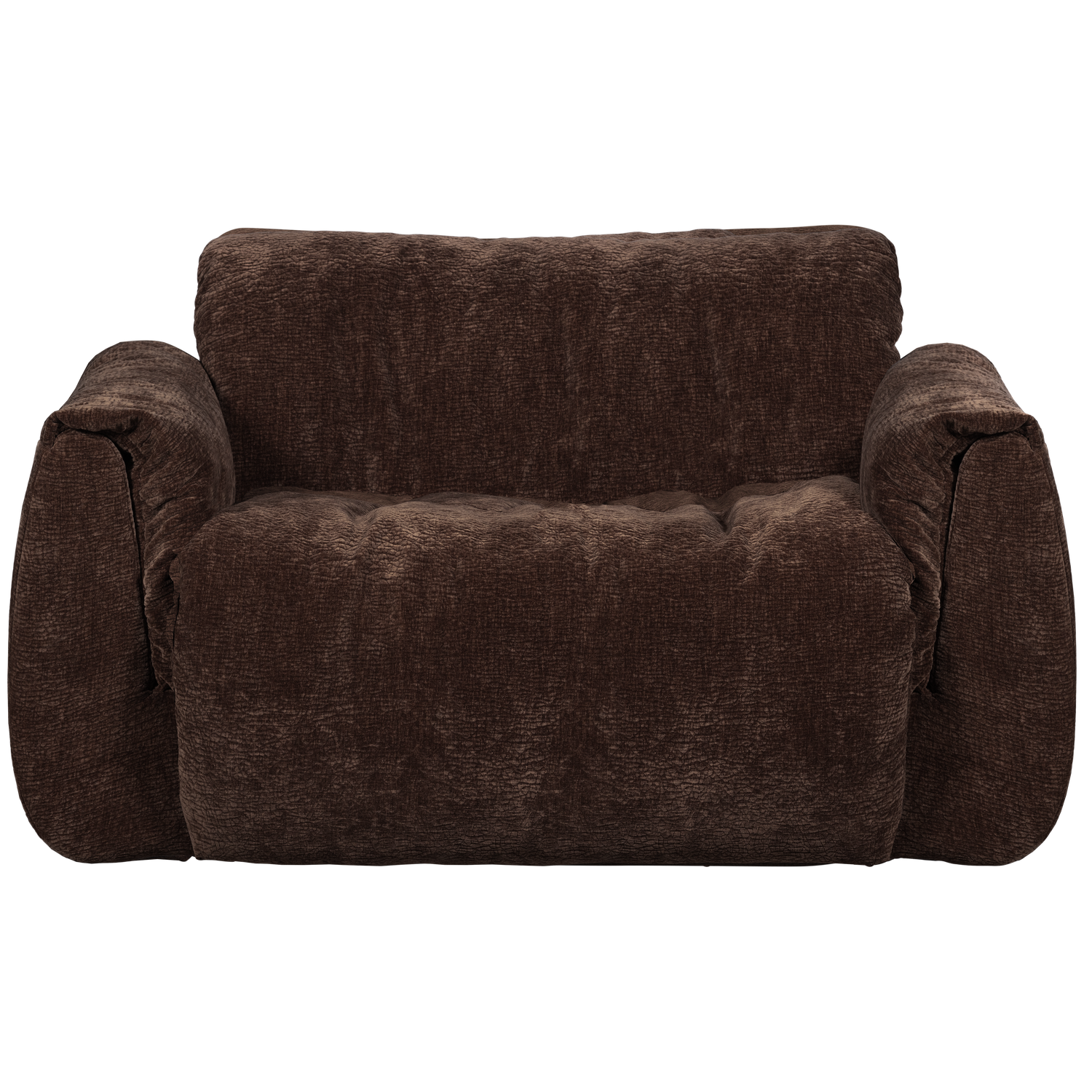 377525-DB-02_VS_WE_Baggy_loveseat_3D_chenille_donkerbruin_F1.png?auto=webp&format=png&width=1500&height=1500